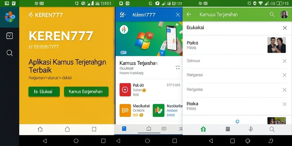 Antarmuka KEREN777 yang jelas dan mudah digunakan untuk terjemahan.